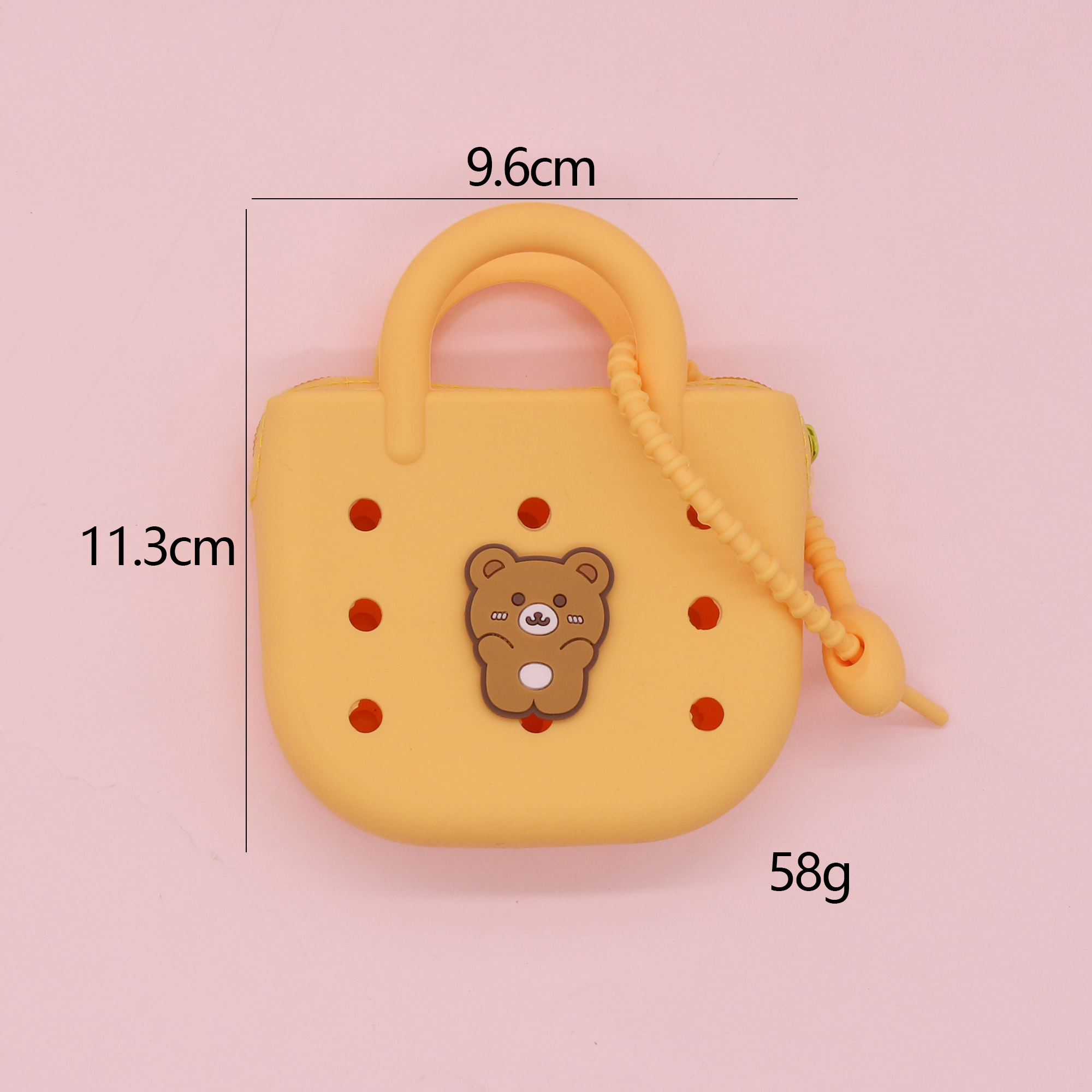 Orange Teddy Bear Bag